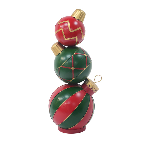 gdf studio TwinkleTidings Classic Stacked Christmas Ball Decoration