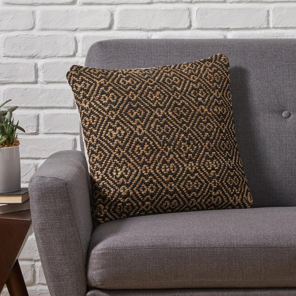 Gdf Studio Tzipporah Boho Jute And Cotton Throw Pillow