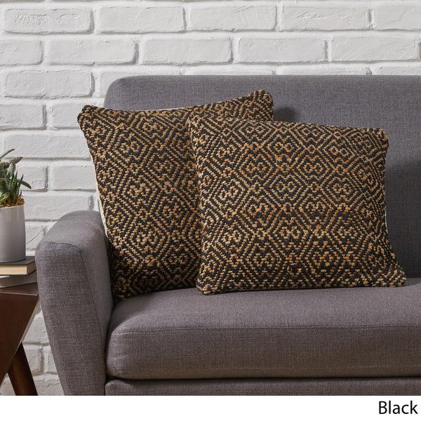 Gdf Studio Tzipporah Boho Jute And Cotton Throw Pillow (Set Of 2)