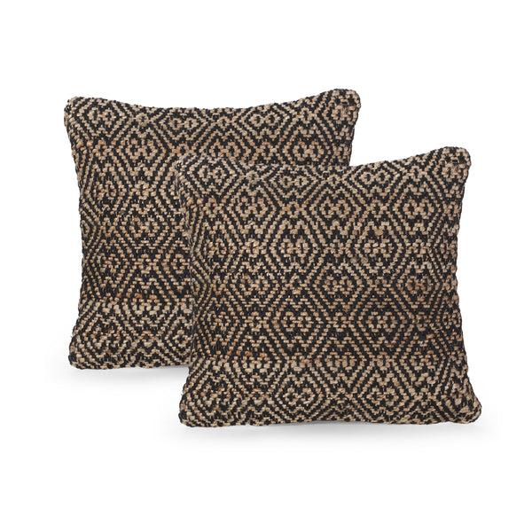 gdf studio Tzipporah Boho Jute and Cotton Throw Pillow (Set of 2)