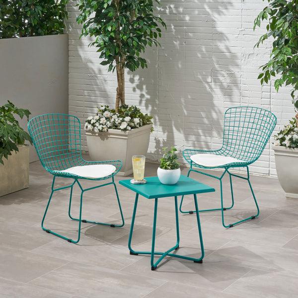 Gdf Studio Ula Outdoor 2 Seater Chat Set With Cushions
