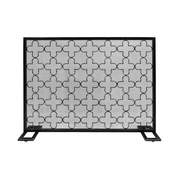 gdf studio Uriah Modern Single PanelIron Firescreen