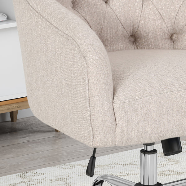 Gdf Studio Uriel Tufted Home Office Chair With Swivel Base