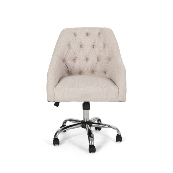 gdf studio Uriel Tufted Home Office Chair with Swivel Base