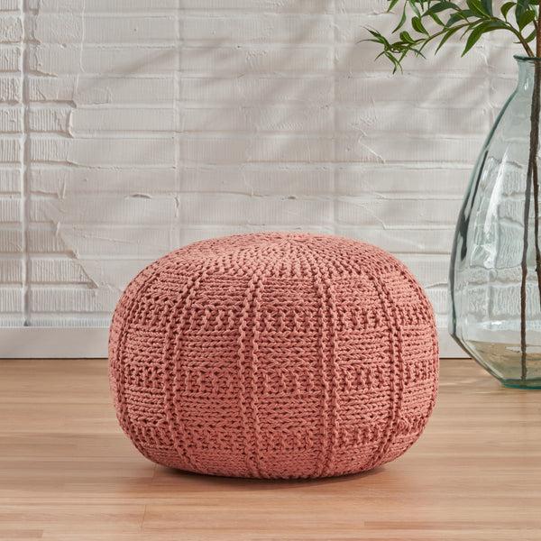 Gdf Studio Valentine Handcrafted Modern Fabric Pouf