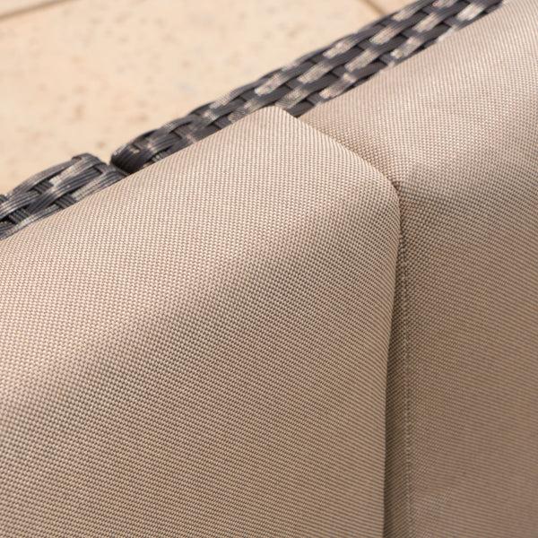 Gdf Studio Valona Outdoor Wicker V Shaped Sectional Sofa Set