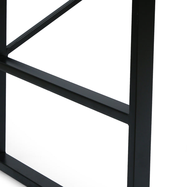 Gdf Studio Vandalia Modern Industrial Handcrafted Mango Wood Counter Height Desk Brown And Black