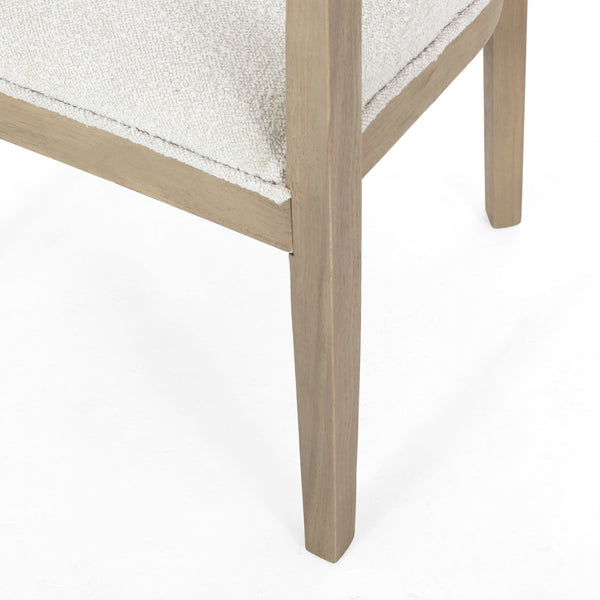 Gdf Studio Vande Fabric Upholstered Wood Tub Dining Chairs Set Of 2