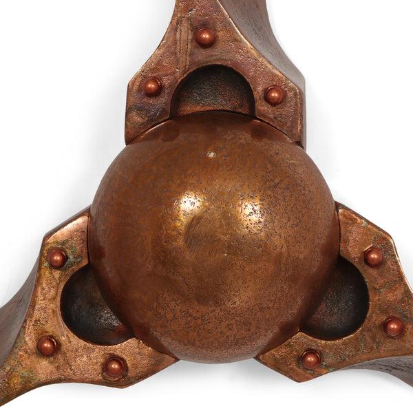 Gdf Studio Vanlue Handcrafted Aluminum Propeller Wall Decor Burnt Copper