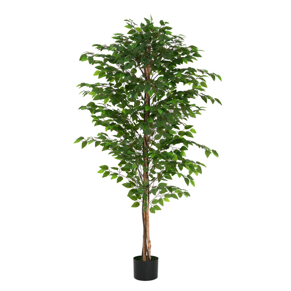 Gdf Studio Varian 74" Artificial Ficus Tree With Pot