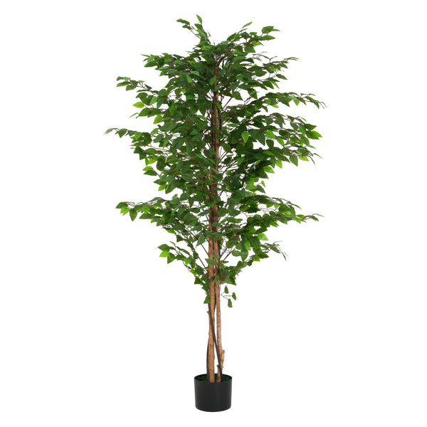 Gdf Studio Varian 74" Artificial Ficus Tree With Pot