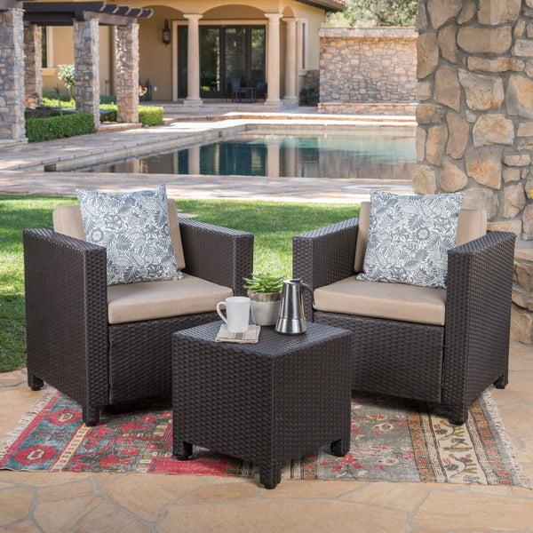 Gdf Studio Venice 2-Seater Outdoor Chat Set With Side Table