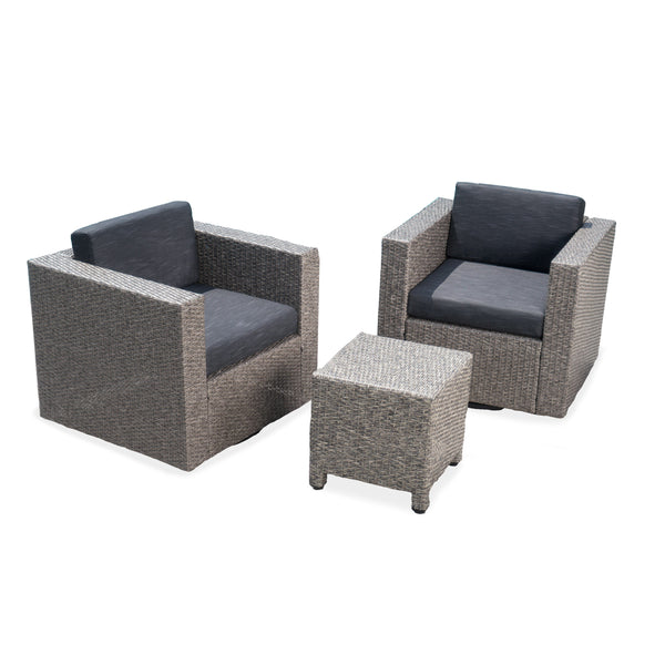 gdf studio Venice 2-Seater Outdoor Chat Set with Side Table