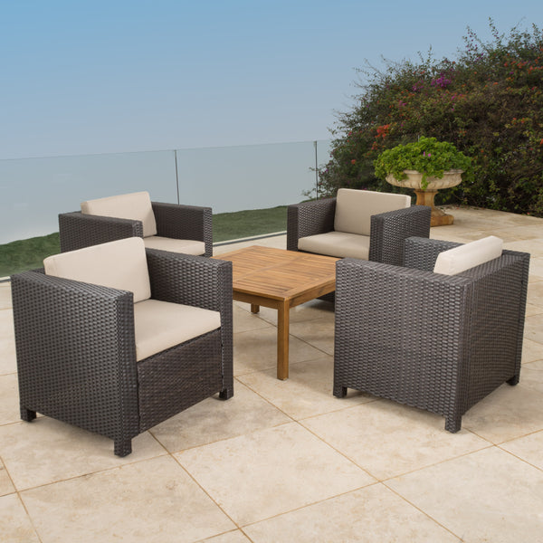 Gdf Studio Venice 4-Seater Outdoor Chat Set With Coffee Table