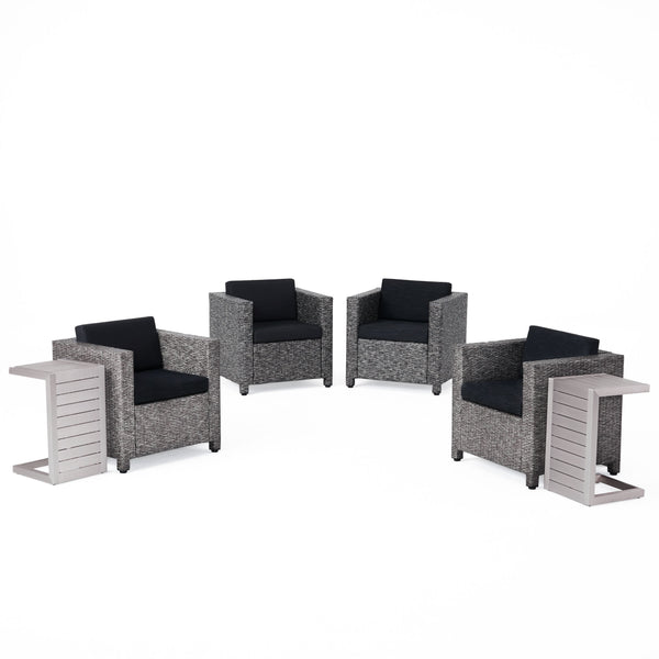 gdf studio Venice 4-Seater Outdoor Chat Set with Side Tables