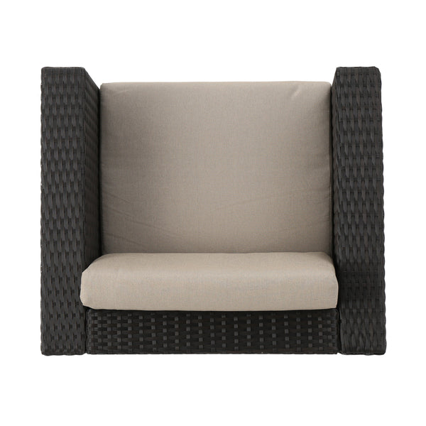 Gdf Studio Venice Outdoor 7 Seater Sofa Chat Set With Cushions