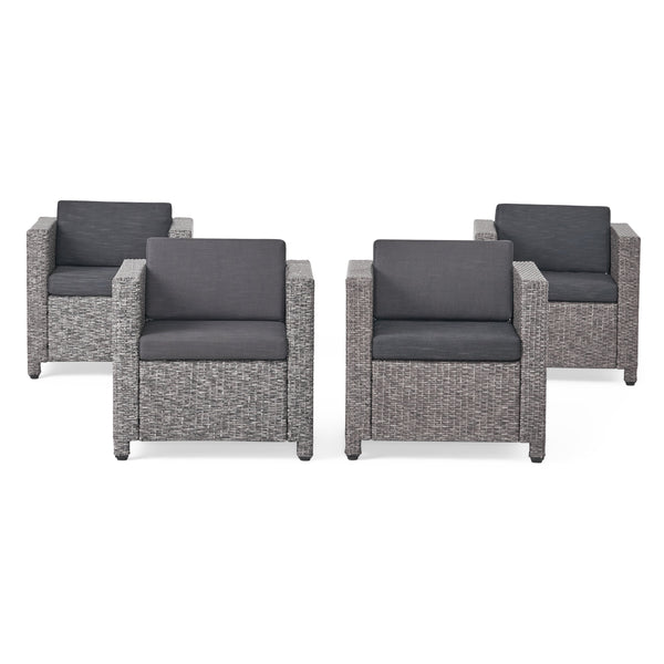 gdf studio Venice Outdoor Wicker Club Chair (set of 4)