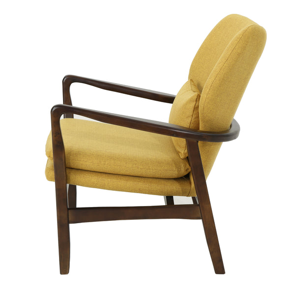 Gdf Studio Ventura Mid Century Modern Fabric Club Chair