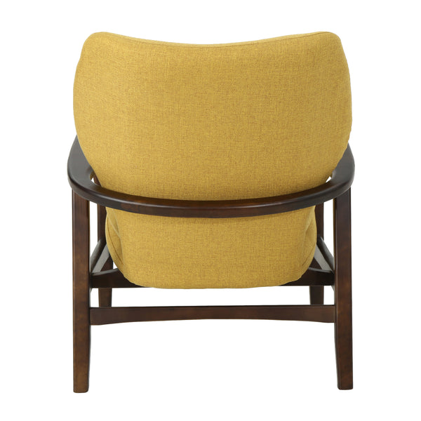 Gdf Studio Ventura Mid Century Modern Fabric Club Chair
