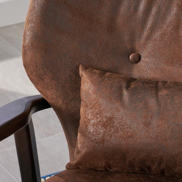 Gdf Studio Ventura Mid Century Modern Microfiber Club Chair