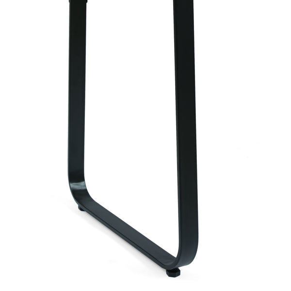 Gdf Studio Vess Modern Industrial Handmade Mango Wood Console Table Walnut And Black