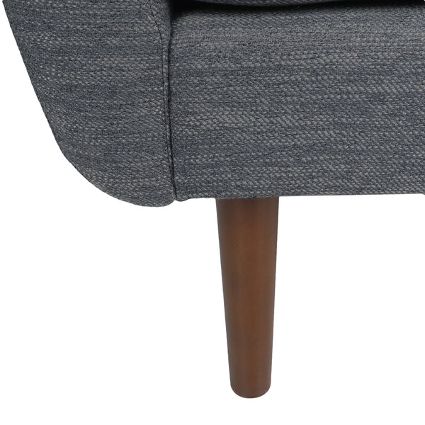 Gdf Studio Viewland Contemporary Fabric Upholstered Club Chair With Accent Pillows