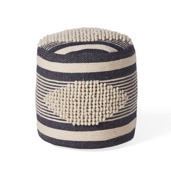 Gdf Studio Villard Boho Handcrafted Fabric Cylinder Pouf