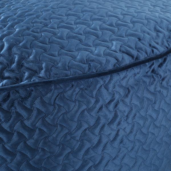 Gdf Studio Vito Glam 4 Foot Velvet Quilt Patterned Beanbag