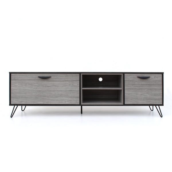 gdf studio Vivian Mid Century Modern 2 Cabinets & Shelves TV Stand