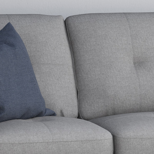 Gdf Studio Viviana Three Seater Sofa With Wood Legs