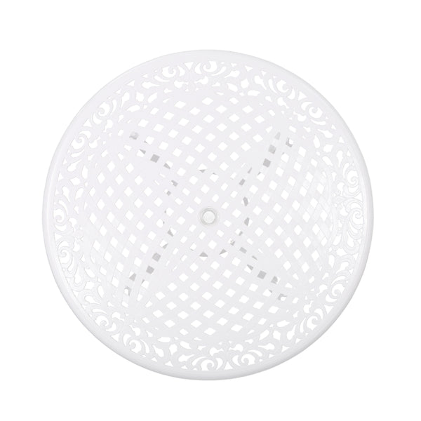 Gdf Studio Vlada Outdoor 5 Piece Cast Aluminum Round Dining Set