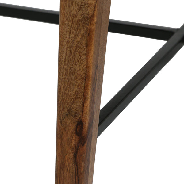 Gdf Studio Volney Boho Glam Handcrafted Marble Top Coffee Table Black And Dark Espresso