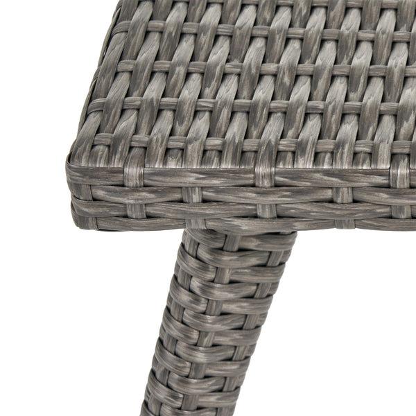 Gdf Studio Voyage Outdoor 8 Piece Gray Wicker Chat Set With Cushions