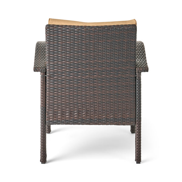 Gdf Studio Voyage Outdoor 8pc Brown Wicker Seating Set
