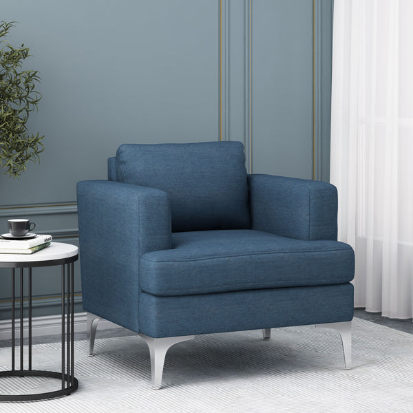 Gdf Studio Vue Modern Fabric Upholstered Club Chair