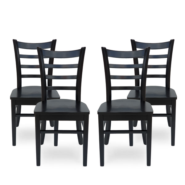 Gdf Studio Wagner Farmhouse Wooden Dining Chairs (Set Of 4)