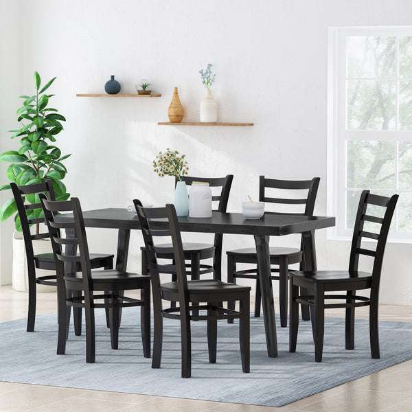 gdf studio Wagner Farmhouse Wooden Dining Chairs (Set of 6)