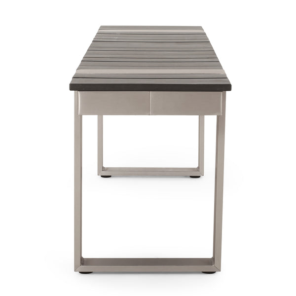 Gdf Studio Watts Outdoor 6 Piece Aluminum Dining Set