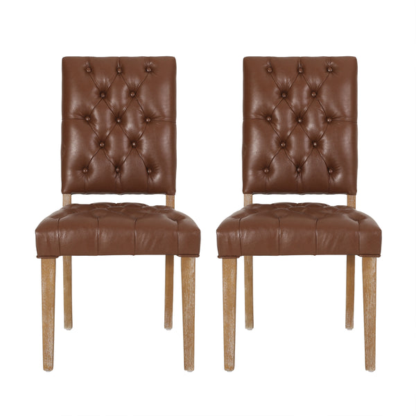 Gdf Studio Welby Contemporary Tufted Dining Chairs Set Of 2
