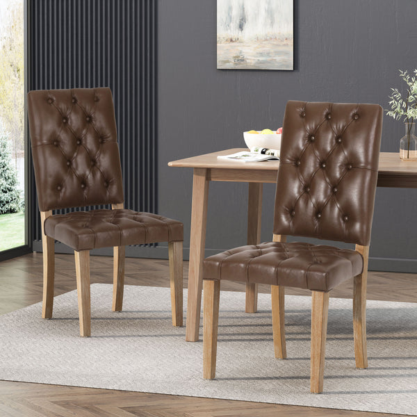 gdf studio Welby Contemporary Tufted Dining Chairs Set of 2