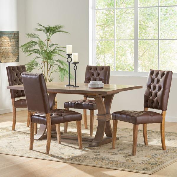 gdf studio Welby Contemporary Tufted Dining Chairs Set of 4