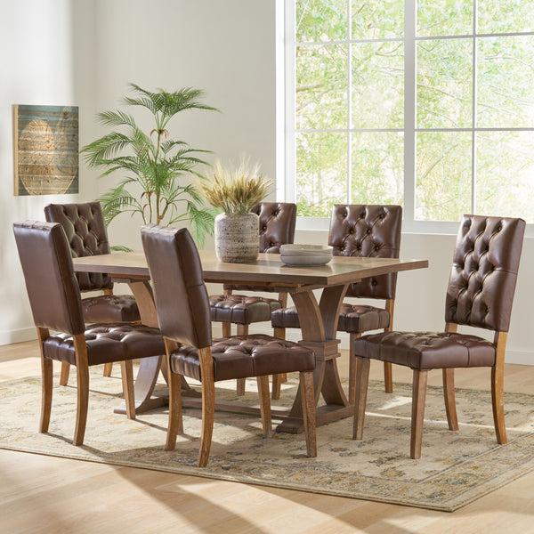 gdf studio Welby Contemporary Tufted Dining Chairs Set of 6