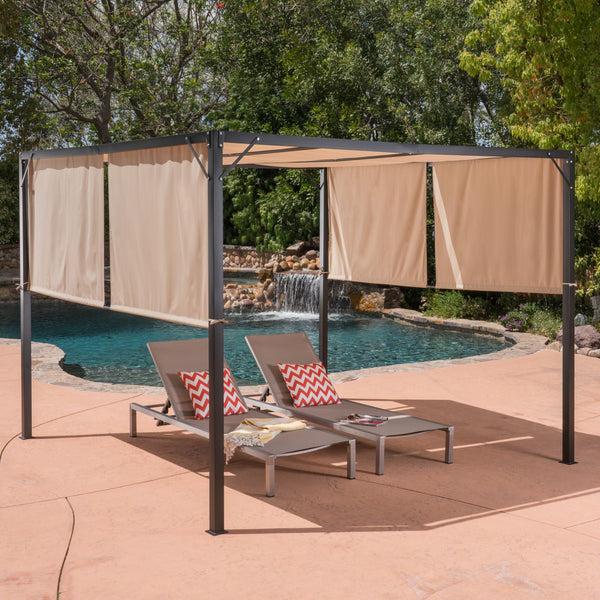 Gdf Studio Wendy Outdoor Modern 10 X 10 Foot Canopy