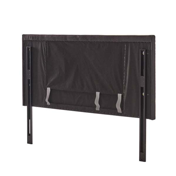 Gdf Studio Westin King-to-Cal King Adjustable Brown Leather Headboard