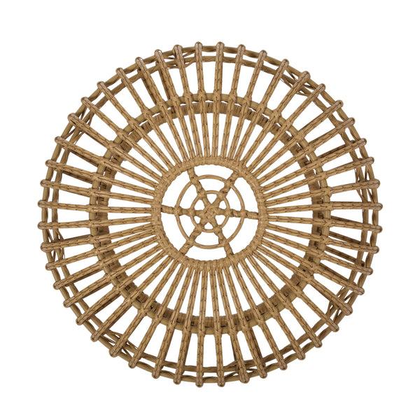 Gdf Studio Whitetail Outdoor Boho Wicker Coffee Table
