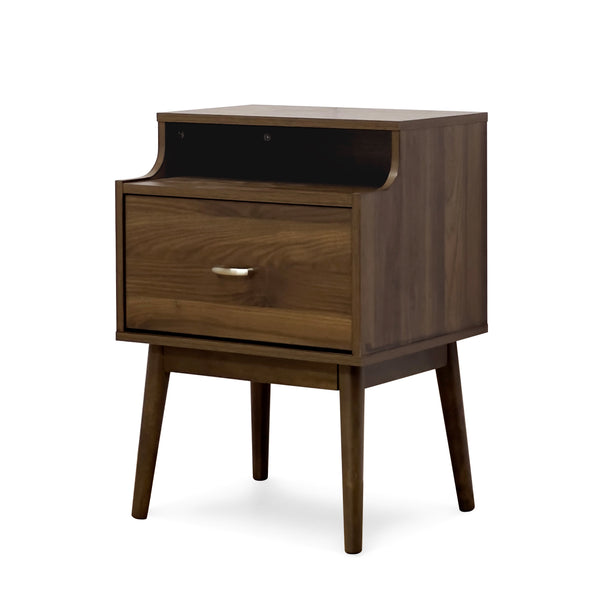 gdf studio Wilbur Mid Century Modern Wooden Nightstand