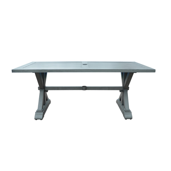 Gdf Studio William Modern Outdoor Aluminum Dining Table