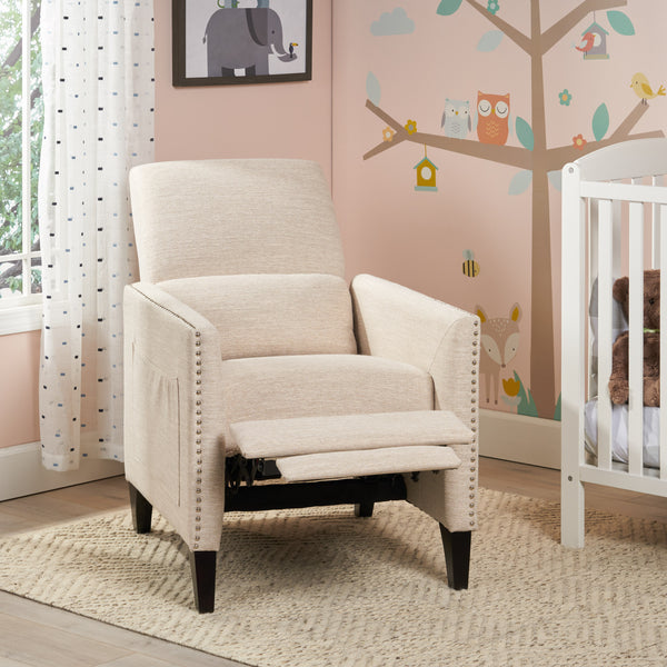 Gdf Studio Williamgsburg Contemporary Fabric Push Back Recliner