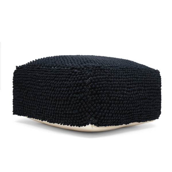 gdf studio Wilsey Boho Handcrafted Tufted Fabric Square Pouf