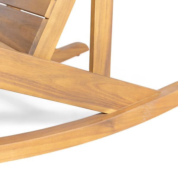 Gdf Studio Winder Outdoor Acacia Wood Adirondack Rocking Chair Set Of 2
